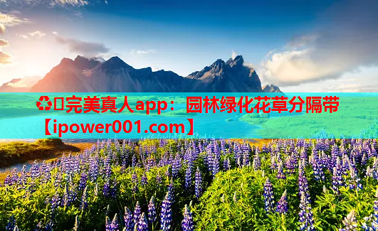 ♻️完美真人app：园林绿化花草分隔带